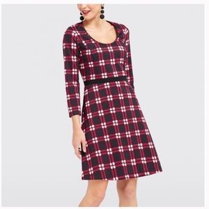 Draper James Plaid Sheath dress large